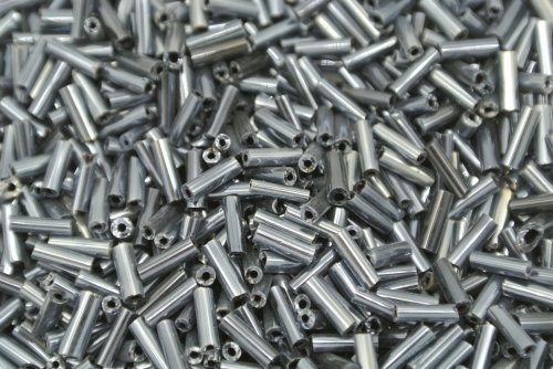 Buggle Beads 3"sizes #249 Metal Black 1/6Pound