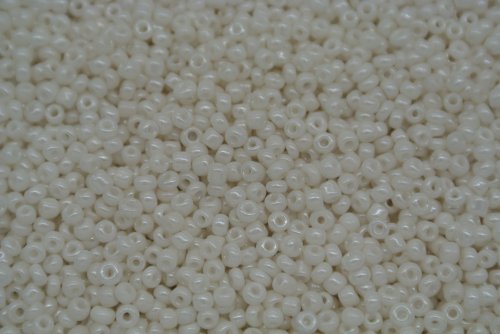 Seed Beads -11/0 size #121 White Pearl 1/6Pound