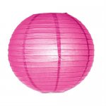 JQ-17R 8" Round Paper Lantern Red