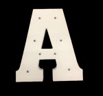 P02-16A Wood Letter with Light (A)