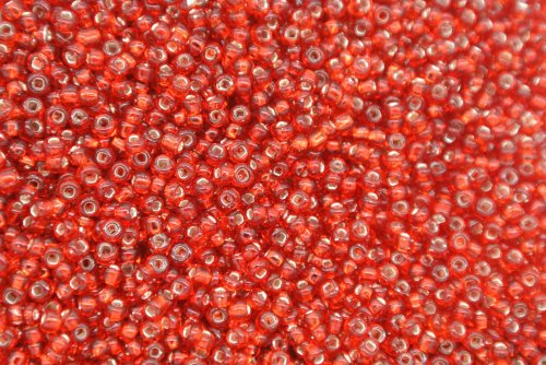 Seed Beads -11/0 size #25 Metal Red 1Pound