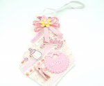 TE-3P Pink Tie with Elastic (1pcs)