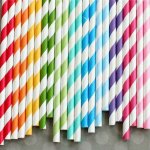 Striped Paper Straw