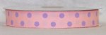DT547-070 #C04 Pink w/Lavender Dots