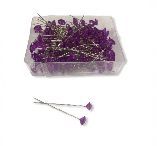 8.5MM PURPLE DIAMOND PINS, 2.0" L 144PCS