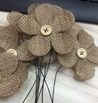 Burlap Flower (12 PCS)