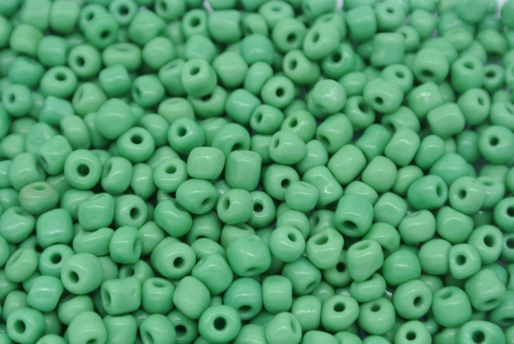 6/0 E Beads #47 Green 1/6Pound - Click Image to Close