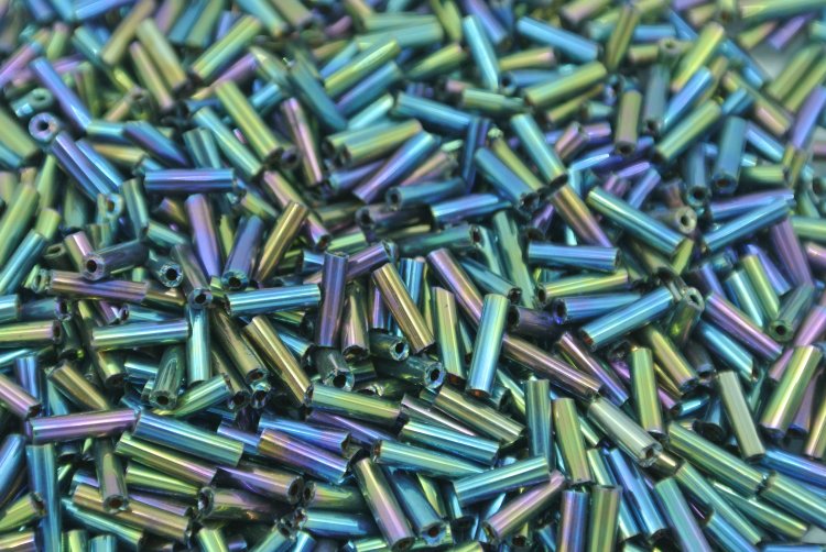 Buggle Beads 3"sizes #449 Metallic 1/6Pound - Click Image to Close