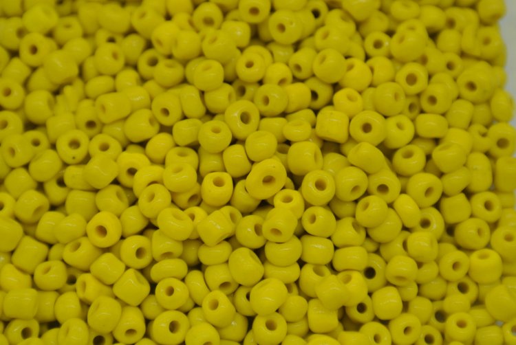6/0 E Beads #42L Yellow 1/6Pound - Click Image to Close