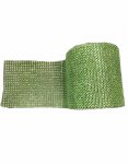 APPLE GREEN RHINESTONE ROLL (10YDS)