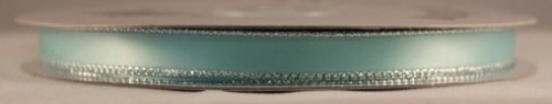 3/8" SILVER EDGE #607 Aqua w/silver