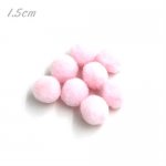 P1111P Pink Pom Pom Balls 15mm (100pcs)