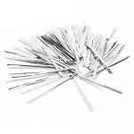 P1014S Silver Metallic Twist Ties 4"(L) 4mm(W) (100pcs)