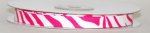 3/8" ZEBRA #W/244 White w/Fuchsia