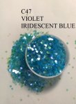 C47 Violet Iridescent Blue (0.2MM) 500G BAG