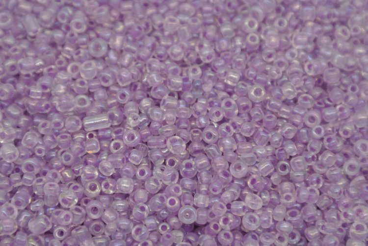 Seed Beads -11/0 size #506 Pearl Purple 1Pound - Click Image to Close