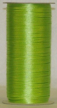 3/8" SATIN #026 Neon Yellow - Click Image to Close