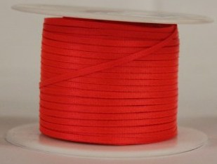 1/8" 100Y SATIN #025 Neon Red - Click Image to Close