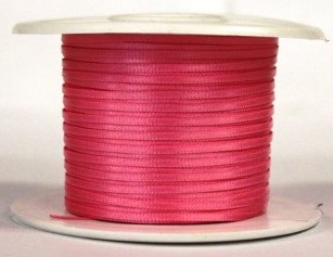 1/8" 100Y SATIN #904 Hot Pinkl - Click Image to Close
