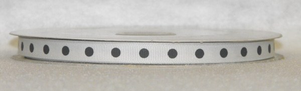 DT424-030 #C10 Silver w/Black Dots - Click Image to Close