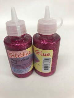 Glitter Glue 60 ML Fuschia - Click Image to Close
