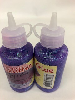 Glitter Glue 60 ML Lavender - Click Image to Close