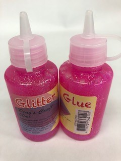 Glitter Glue 60 ML Pink - Click Image to Close