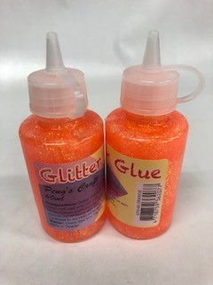 Glitter Glue 60 ML Orange - Click Image to Close