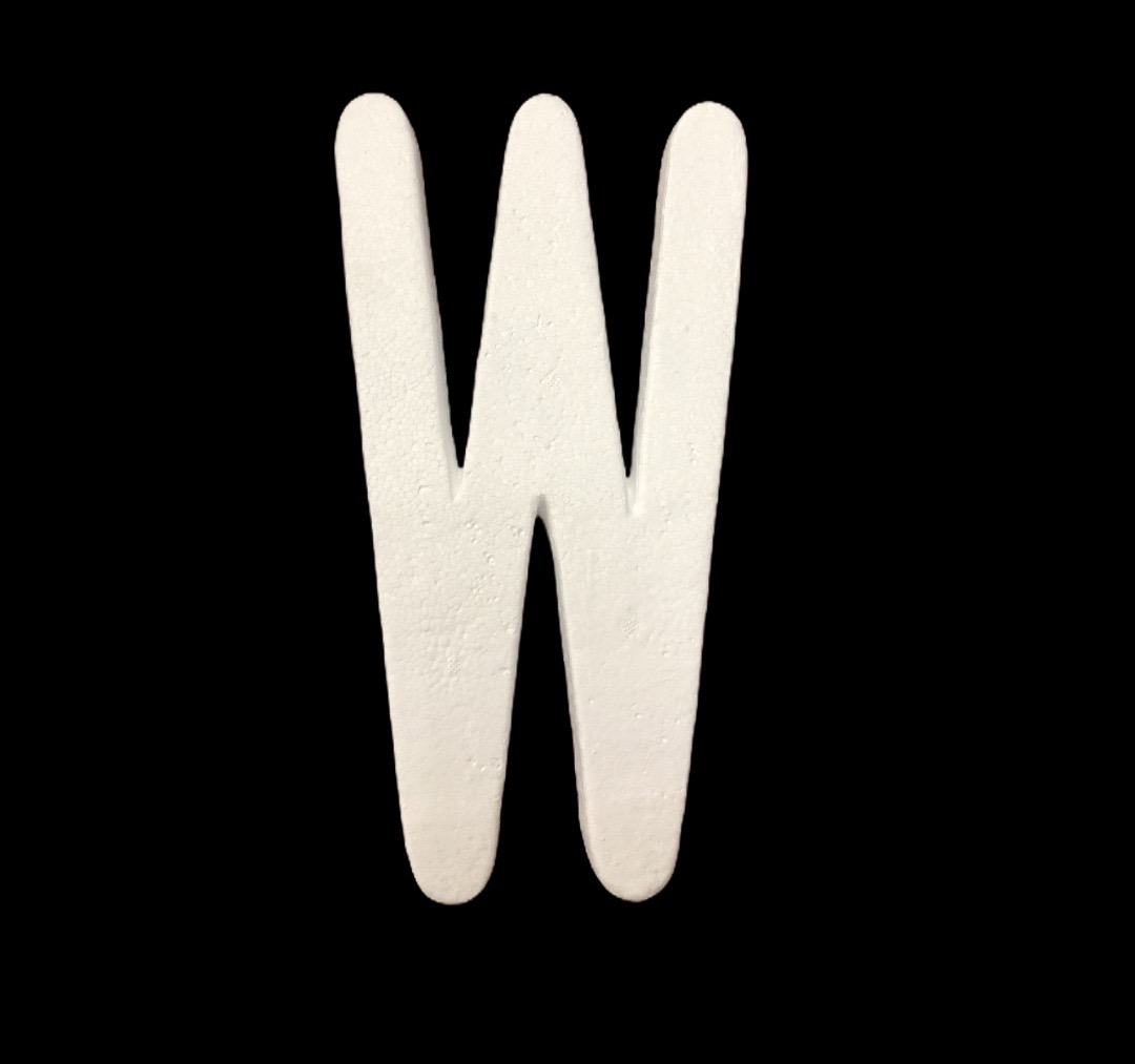 FOAM LETTER -W (1PC) - Click Image to Close