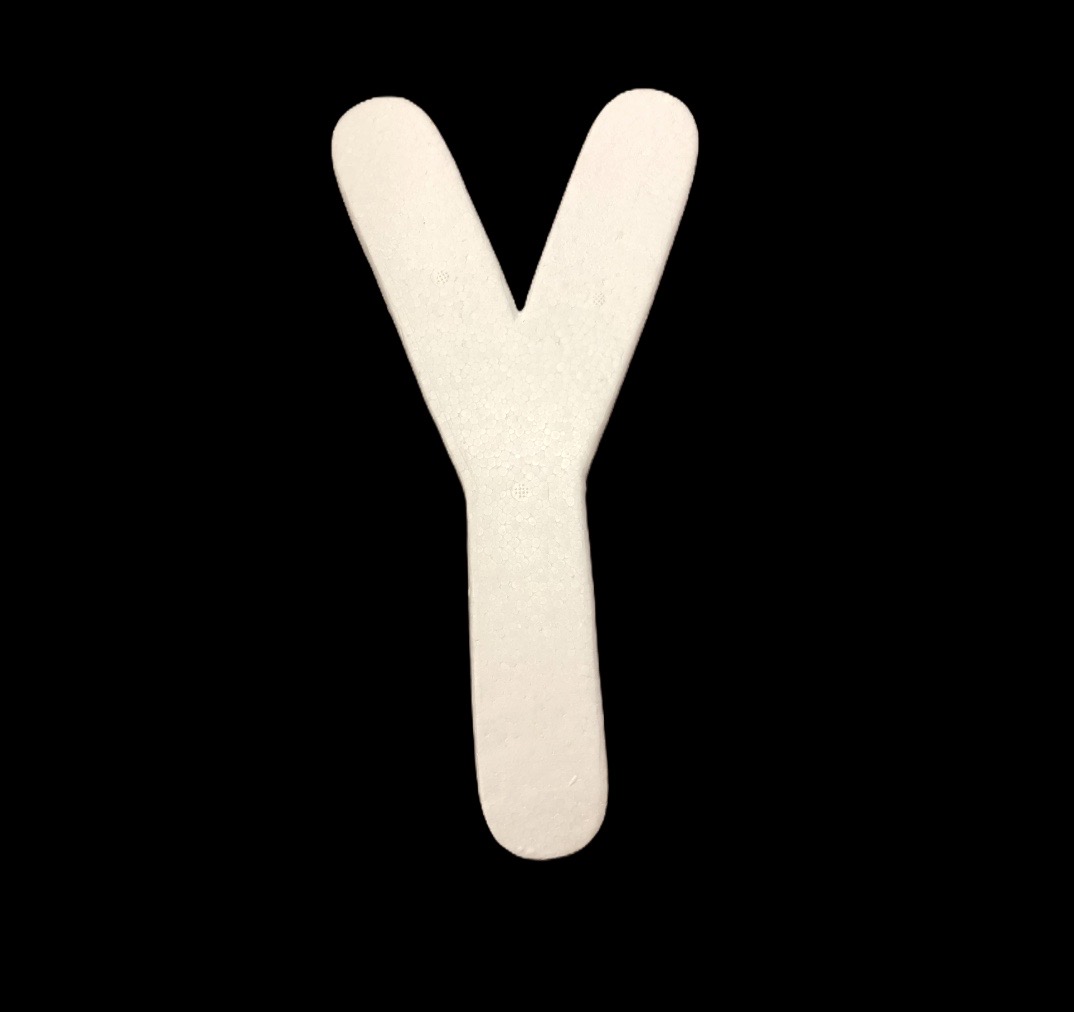 FOAM LETTER -Y (1PC) - Click Image to Close